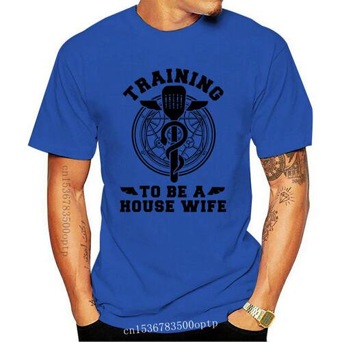 TRAINING TO BE A HOUSE WIFE Men's Neutral Blend T-shirt From