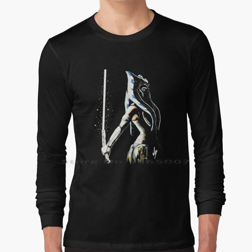 Sillhoute 100% Cotton Long Sleeve T Shirt The Ugly Skywalker