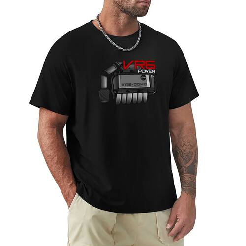 VR6 Power Engine Design V2 T-Shirt funny t shirts anime quic