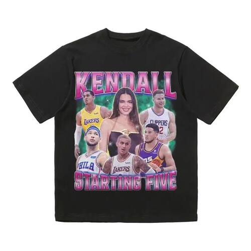 HKN Kendou Jenner Cotton Black Short Sleeve Men's and Women'