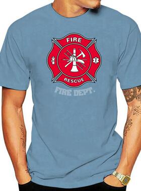T-Shirt de la marine, à la mode, pour  pompiers de la vi