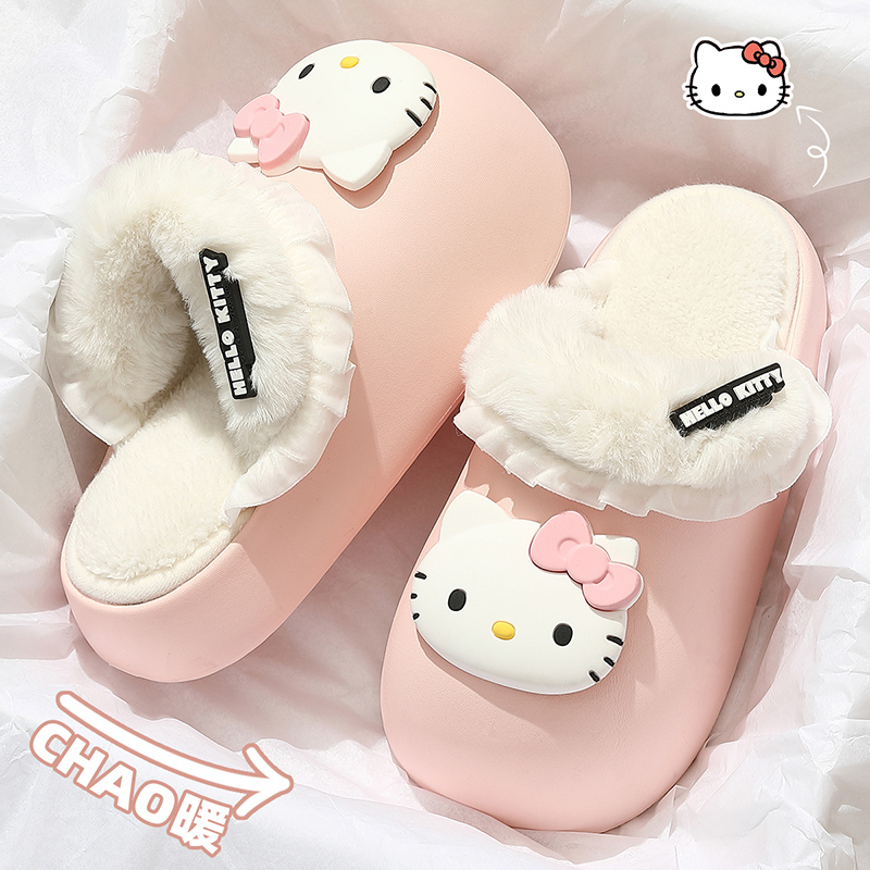 三丽鸥联名棉拖鞋2024新款