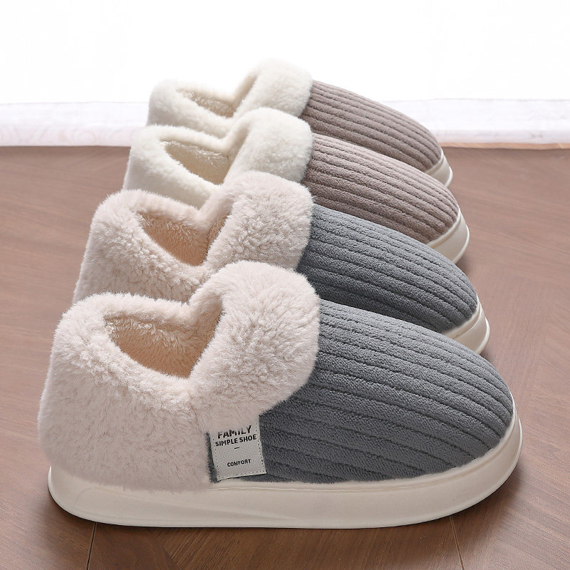 棉拖鞋男款防滑防臭包跟棉鞋冬季