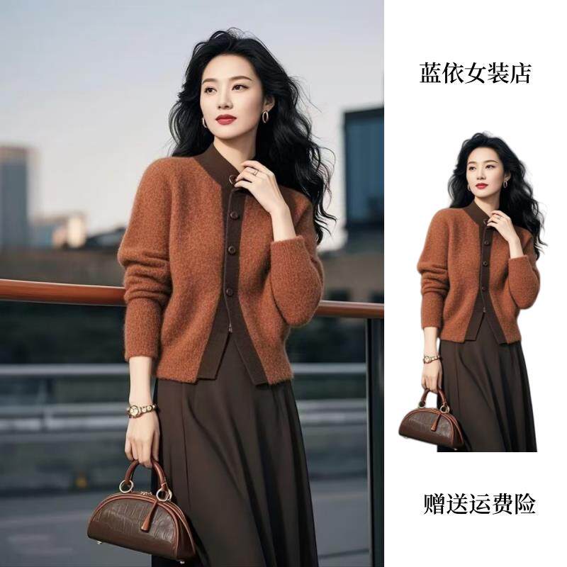 RIERA秋装女2025年新款时尚套装裙两件套气质韩版高级感减龄一整