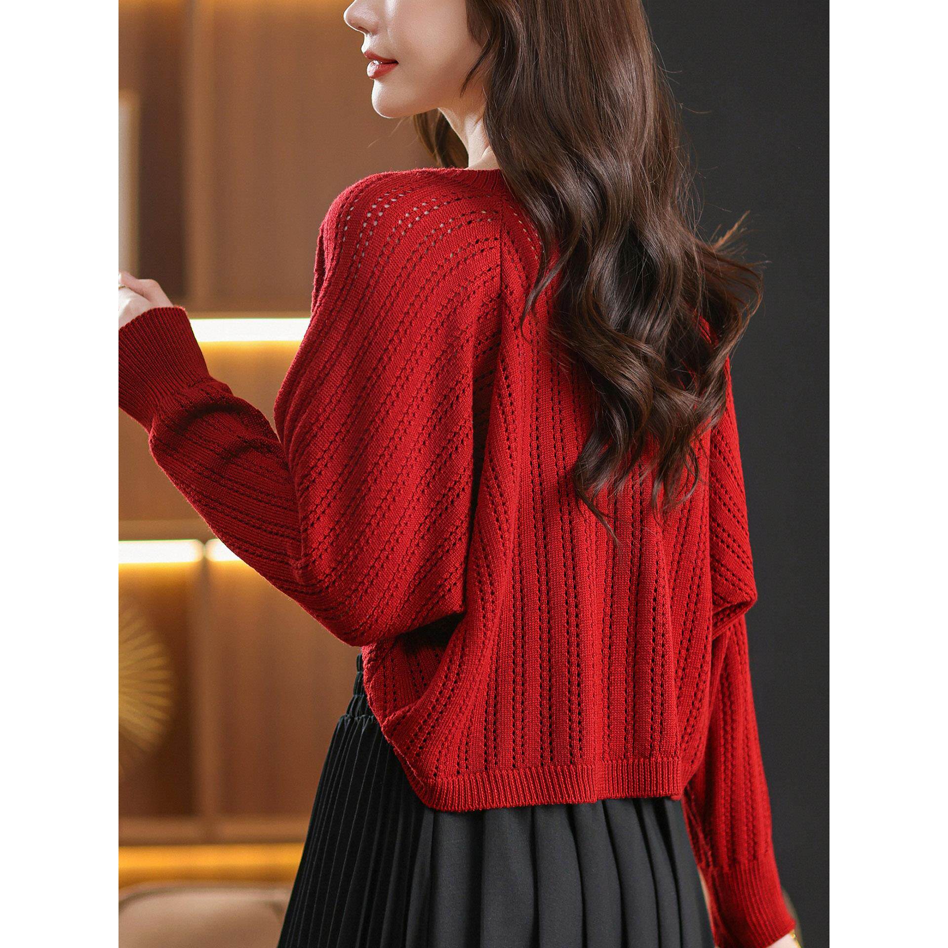 JOYIASS针织开衫女短款春秋季妈妈配旗袍裙子披肩小外搭薄款上衣