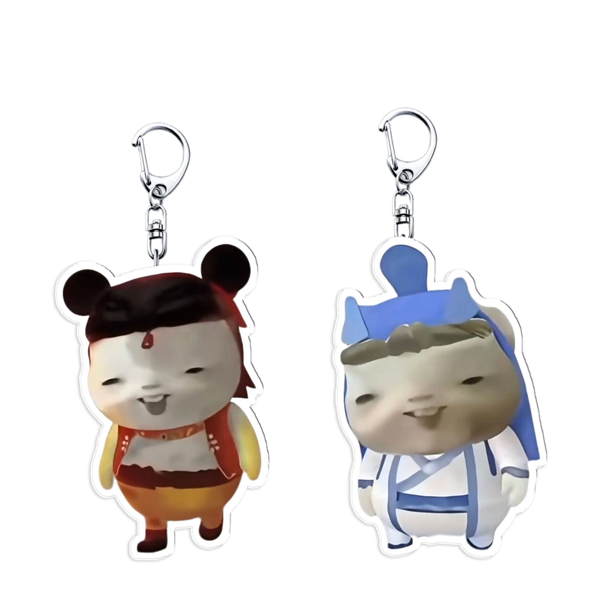 胡巴哪吒魔童周边亚克力钥匙扣