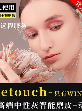 Retouch智能ai修图ps插件自动批量磨皮插件 win版本 远程安装