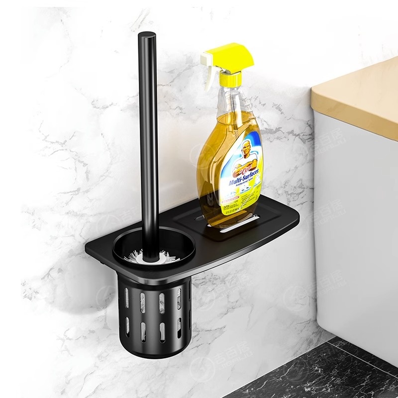厂家供应马桶刷子家用新款厕所无死角清洁壁挂式神器套装置物架
