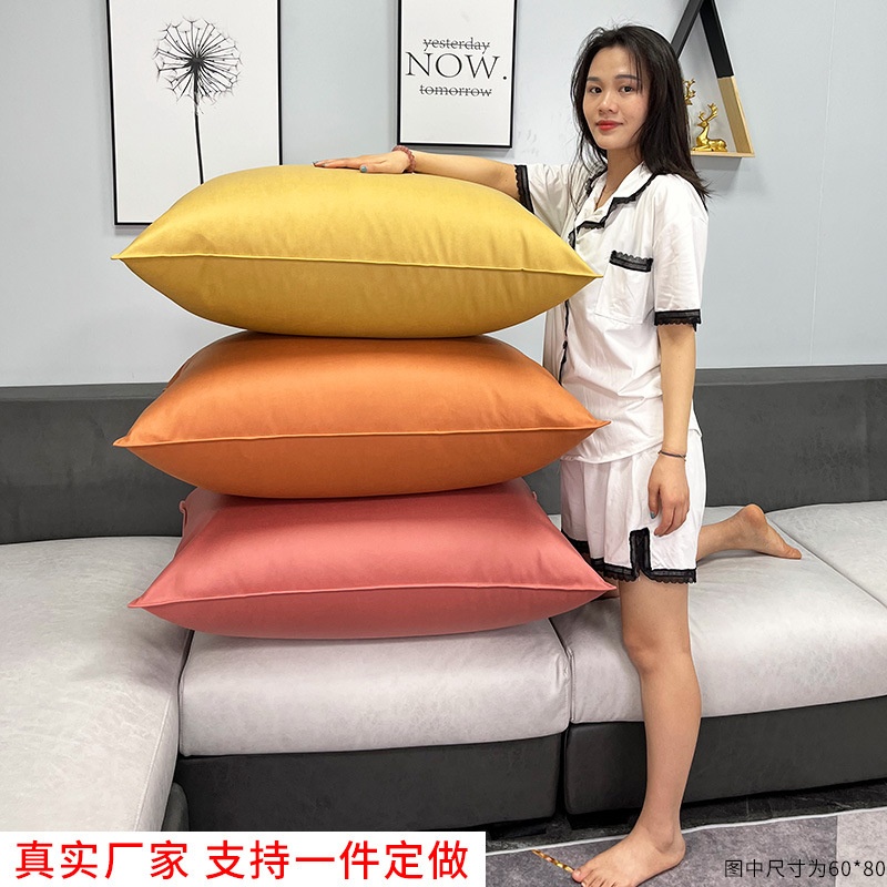 批发简约科技布抱枕轻奢高档客厅皮沙发腰枕大靠背垫枕头靠枕套