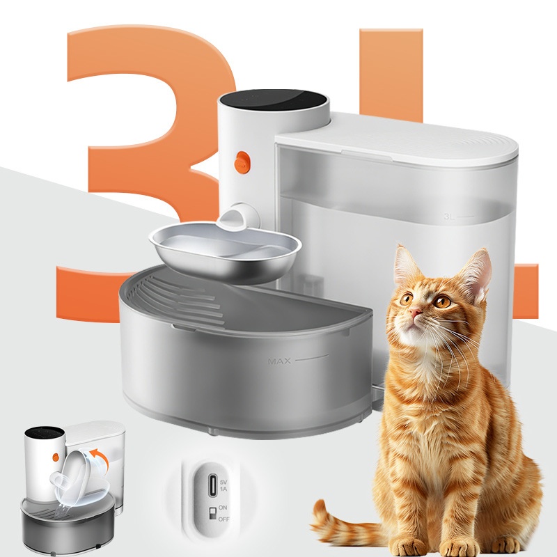 新品宠有引力饮水机智能喂水器倾倒式猫咪喝水碗无线狗狗饮水机