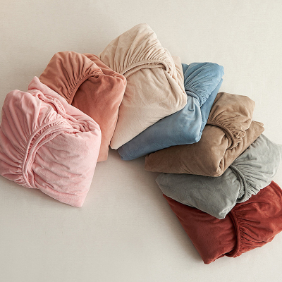 A类牛奶绒床笠罩防静电