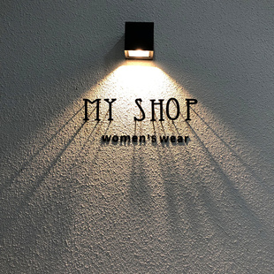 店门口壁灯招牌商铺店面门头灯 方形LED户外壁灯室外防水外墙服装