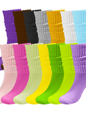 5 Pcs of Women's High Socks, Breathable and Moisture-Wicking