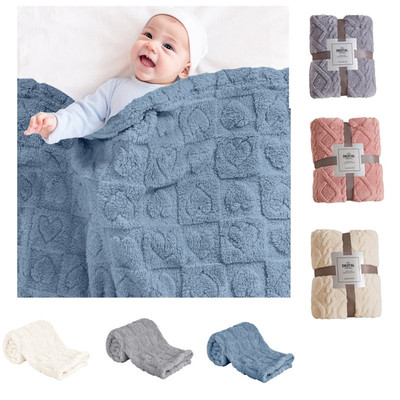 Baby flannel children's plush blanket soft coral fleece baby