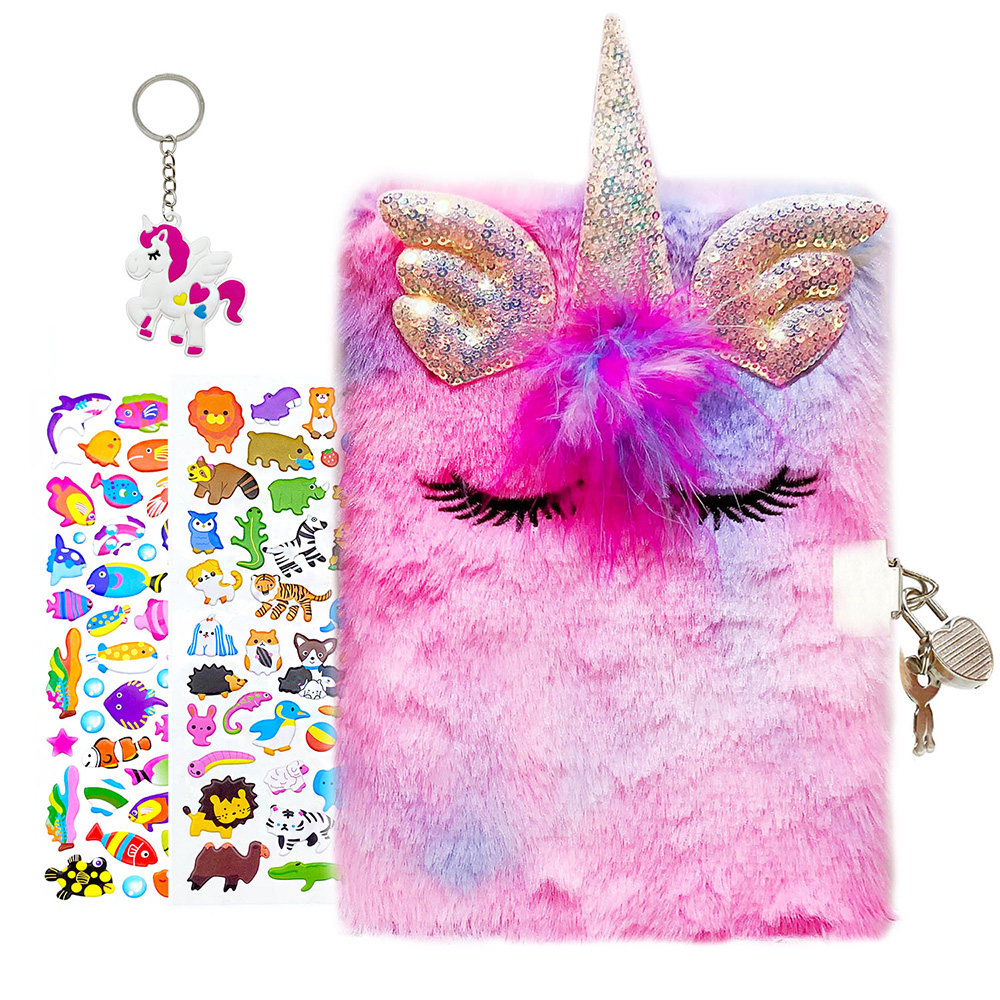 gift cute secret planner journal & keychain sticker