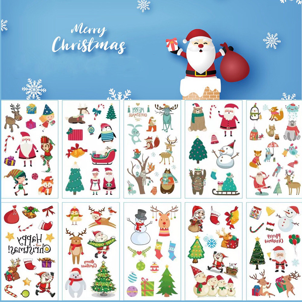 pcs Christmas Halloween Carnival Kids Temporary Tatoo Stick