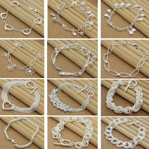 r Heart Snake Bone Bracelet For Women Men Charm Jewelry Gift