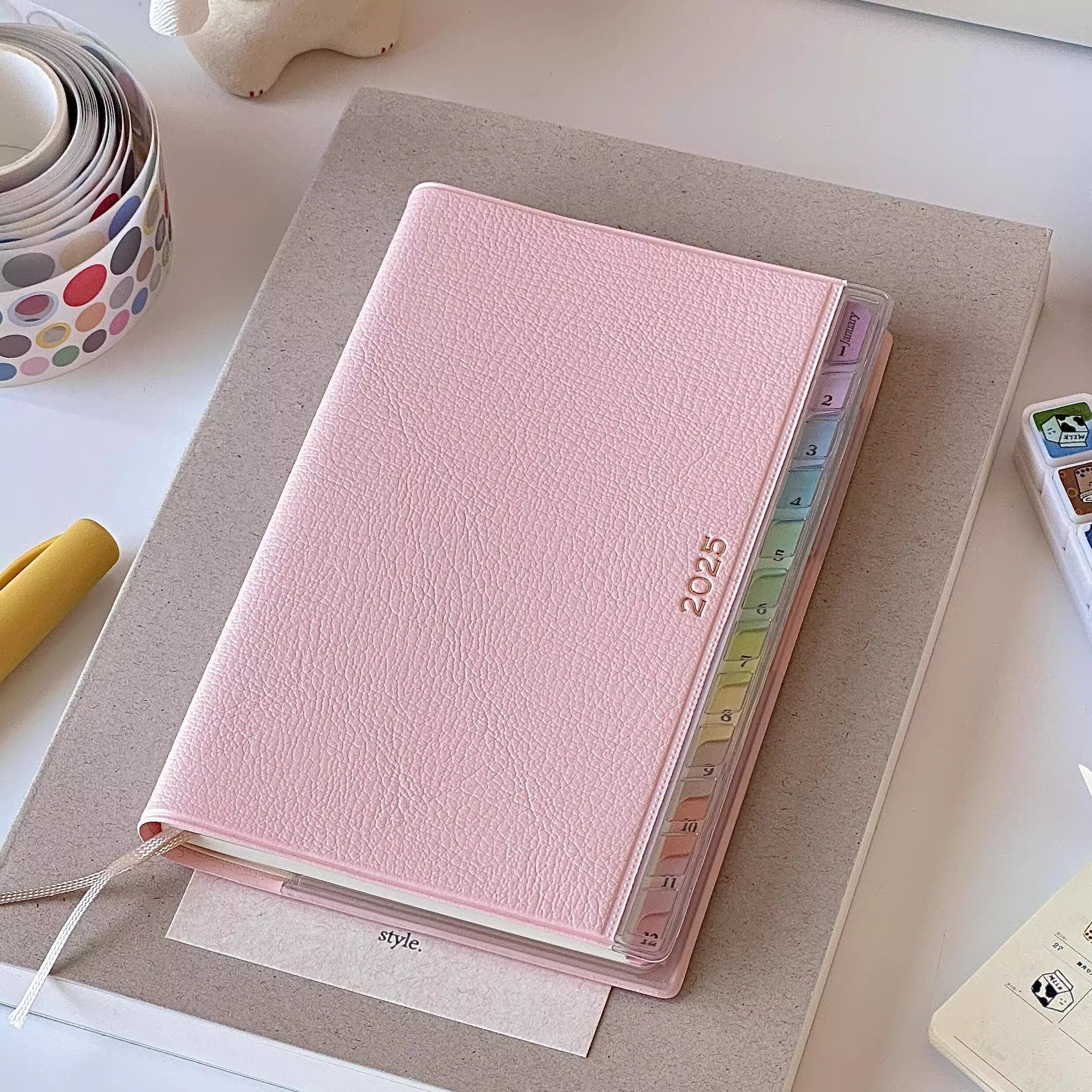 2025 manual account this month's weekly plan note day notebo