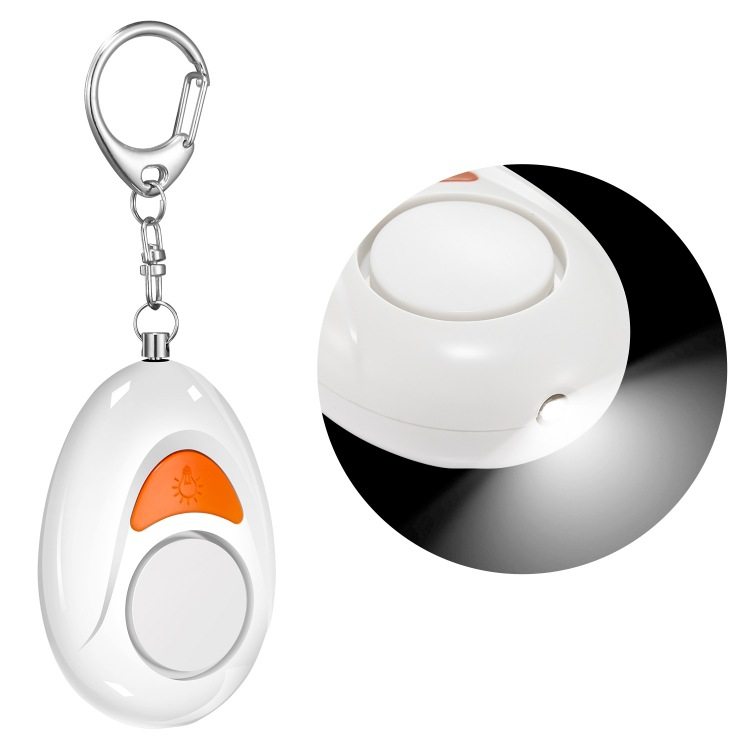 Security alarm led flashlight buzzer High decibel key chain