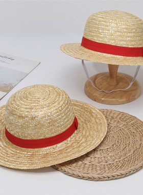 Luffy straw hat for men and women, summer sun hat for women