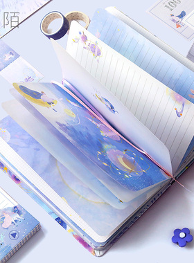 e A Size  Color Page Diary Book Student Cartoon Cute Notepad