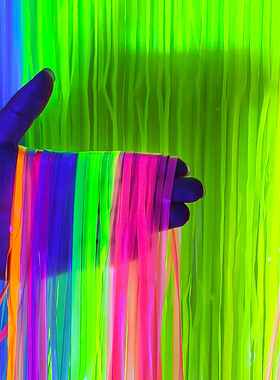 1*2M Macaron fluorescent rain birthday party tassel rain sil