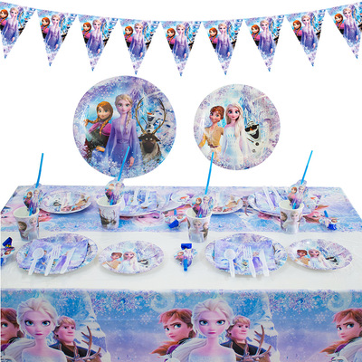 Frozen birthday party decoration disposable cutlery