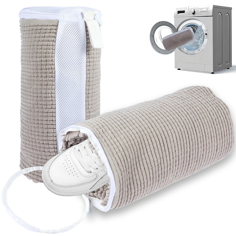New product Chenille velvet shoe washing bag  washing bag