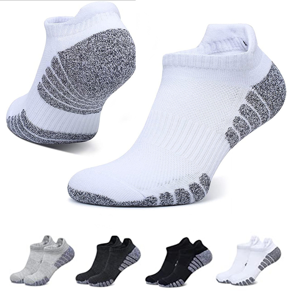3pcs thickened towel bottom breathable sports socks Low cut