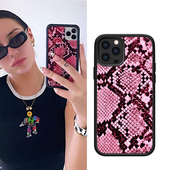 iPhone13欧美ins风xrs紫色蛇皮纹手机壳8plus适用苹果14promax潮 2253