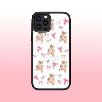 蝴蝶结小熊手机壳苹果16promax