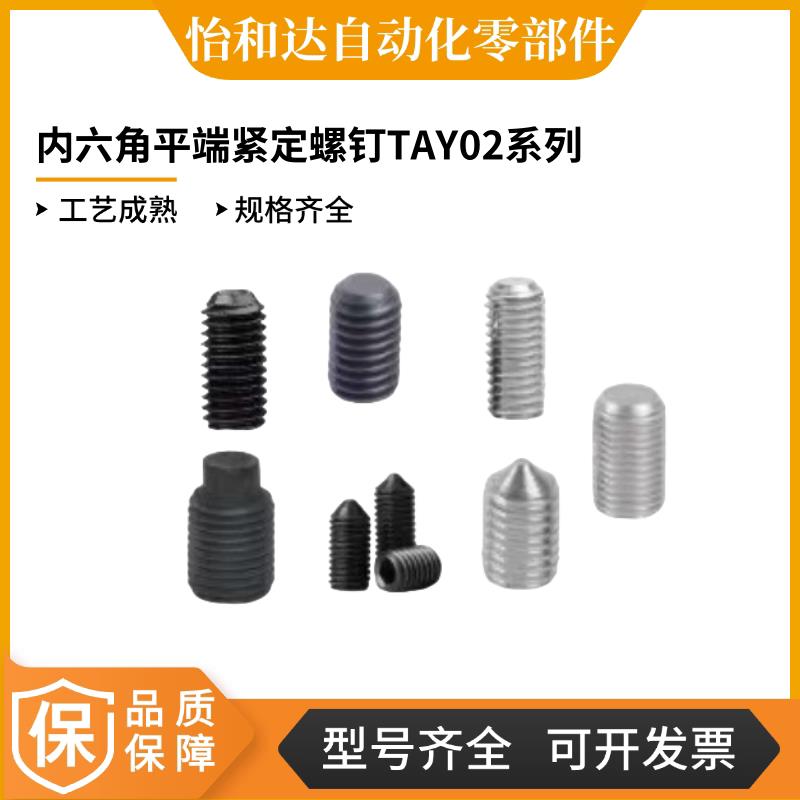怡合达 TAY02-M2/M3/M4/M5/M8/M12/M16/L2~70 内六角平端紧定螺钉