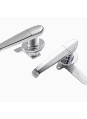 XAR11 防尘把手锁 L型把手 单点式 配电柜配电箱门锁 镀铬 工业锁