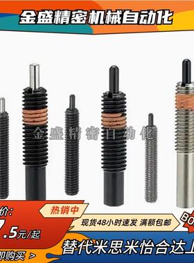 PJL/PJH8/10/12-5/10/15系列弹簧柱塞柱塞螺钉定位销弹性销钉顶丝