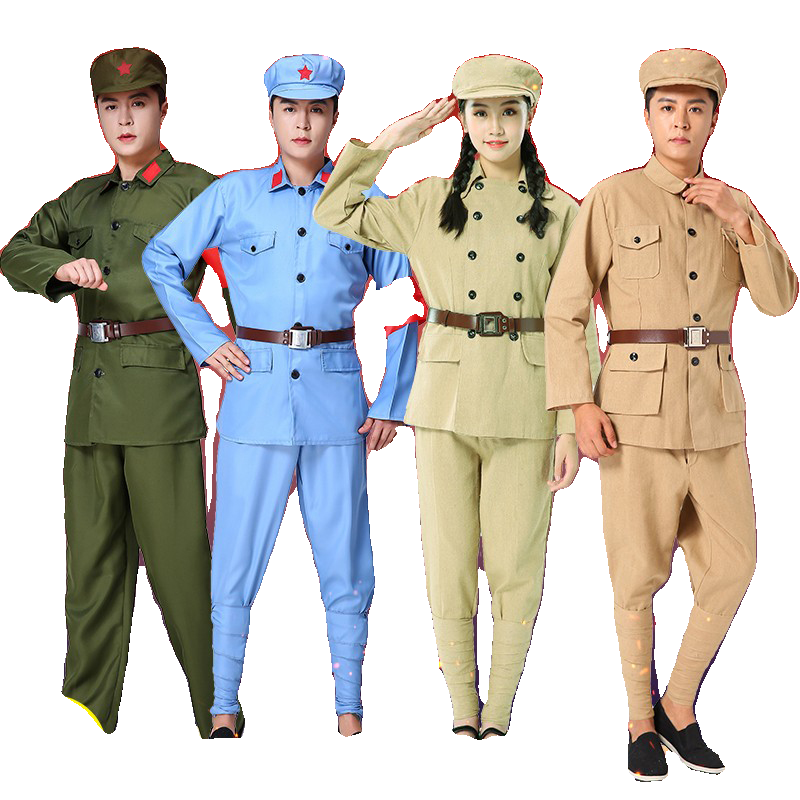 志愿军演出服红卫兵衣服