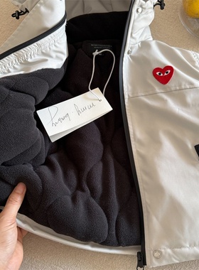 2025新款儿童棉衣眯眯眼冬季新品男女童爱心连帽棉衣宝宝加绒