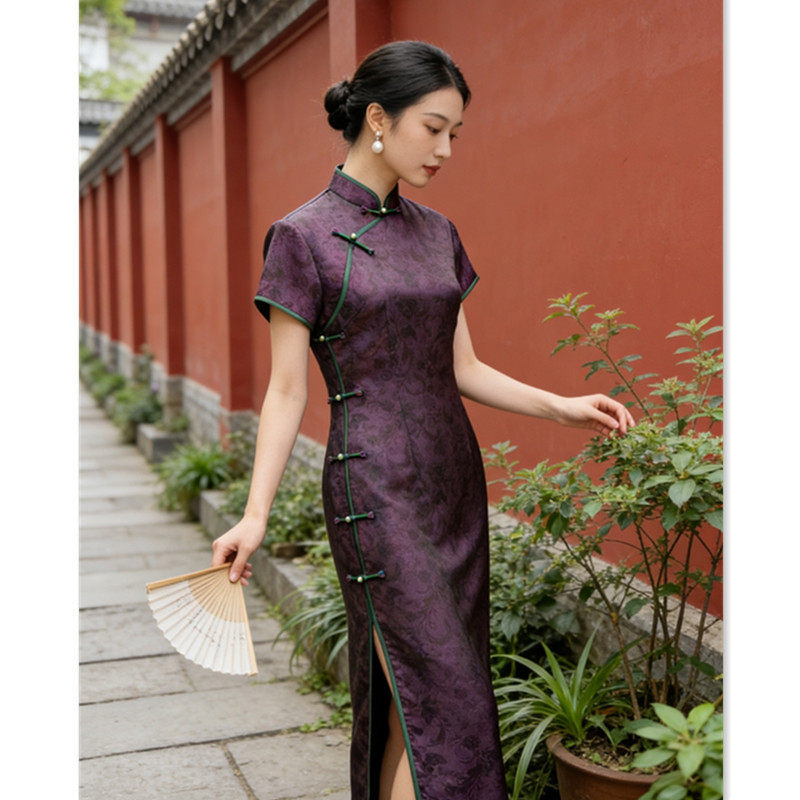 2026新款老上海复古中国风中老年女士大码旗袍春小个子喜妈妈