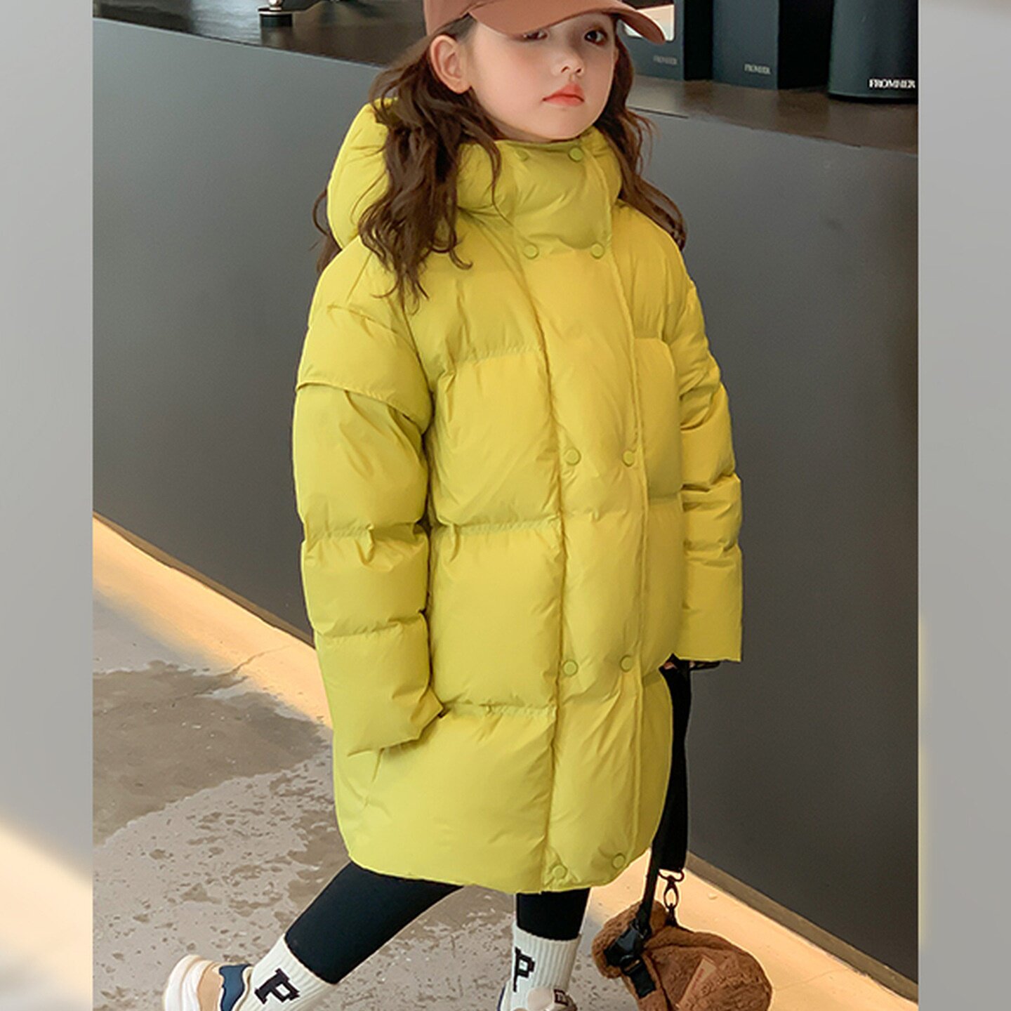 2025新款女童保暖三防羽绒服冬季儿童百搭免洗90白鸭绒上衣