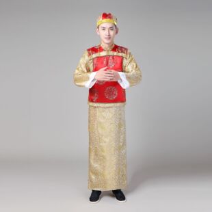 2026新款清朝古装汉服男士成人阿哥贝勒服地主乡绅服装舞台话剧影