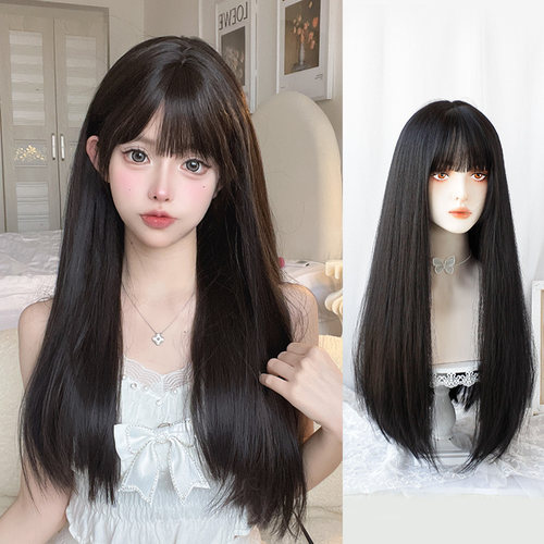 菲奥娜高温丝漫画假发黑长直