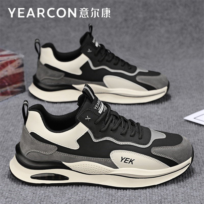 意尔康男鞋春秋季2026新款运动鞋潮流百搭老爹鞋男士厚底休闲鞋潮,流行男鞋,时尚休闲鞋,淘宝优惠券,粉丝福利购,淘宝优惠卷