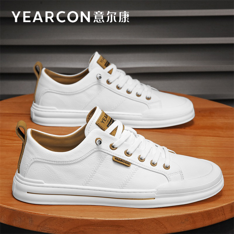 意尔康官方旗舰店小白鞋男春秋款