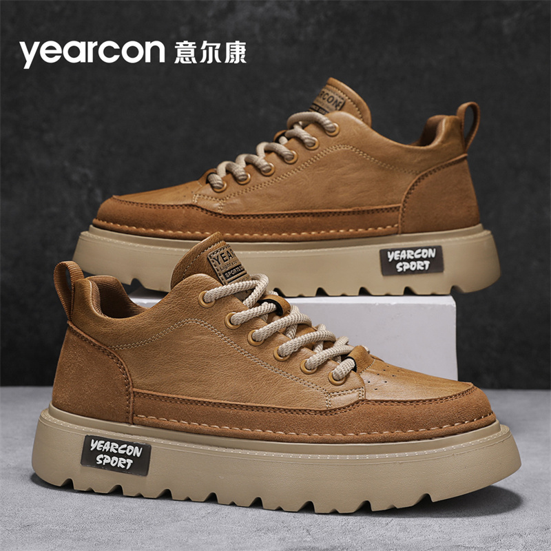 意尔康工装休闲板鞋男官方旗舰店
