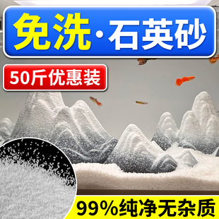 50斤纯白石英砂颗粒细沙枯山水庭院造景酒店烟灰缸游乐场白色砂子