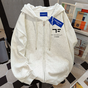 TF家族四代同款外套女学生新款陈浚铭张桂源百搭宽松连帽拉链秋冬