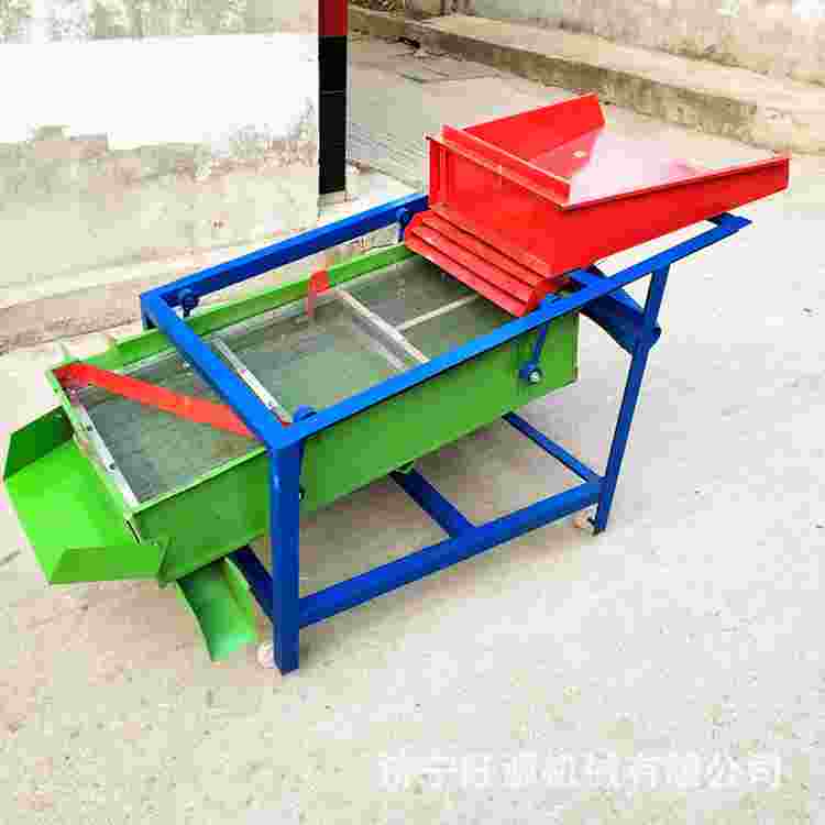 功能粮食种子筛选玉米麦筛选机小直线震动筛选机图多机片