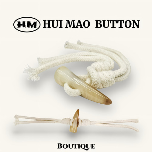 树脂仿牛角扣棉绳羊角扣外套纽扣