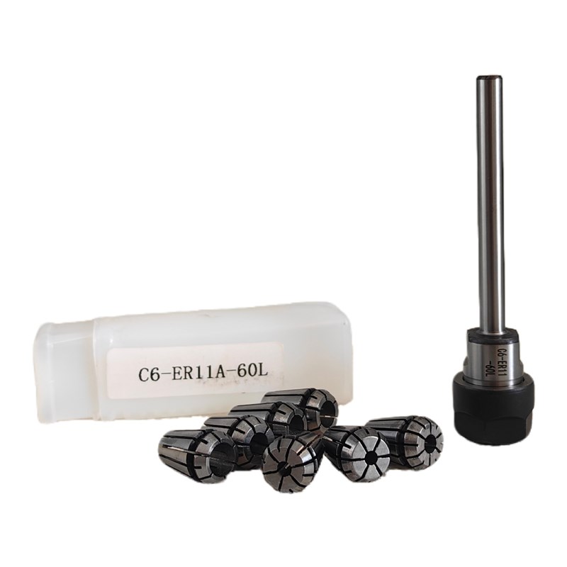 1个延长杆C6 ER11A 60L+t套装筒夹ER11-7PCS 3-7mm 1/8英寸1/4英