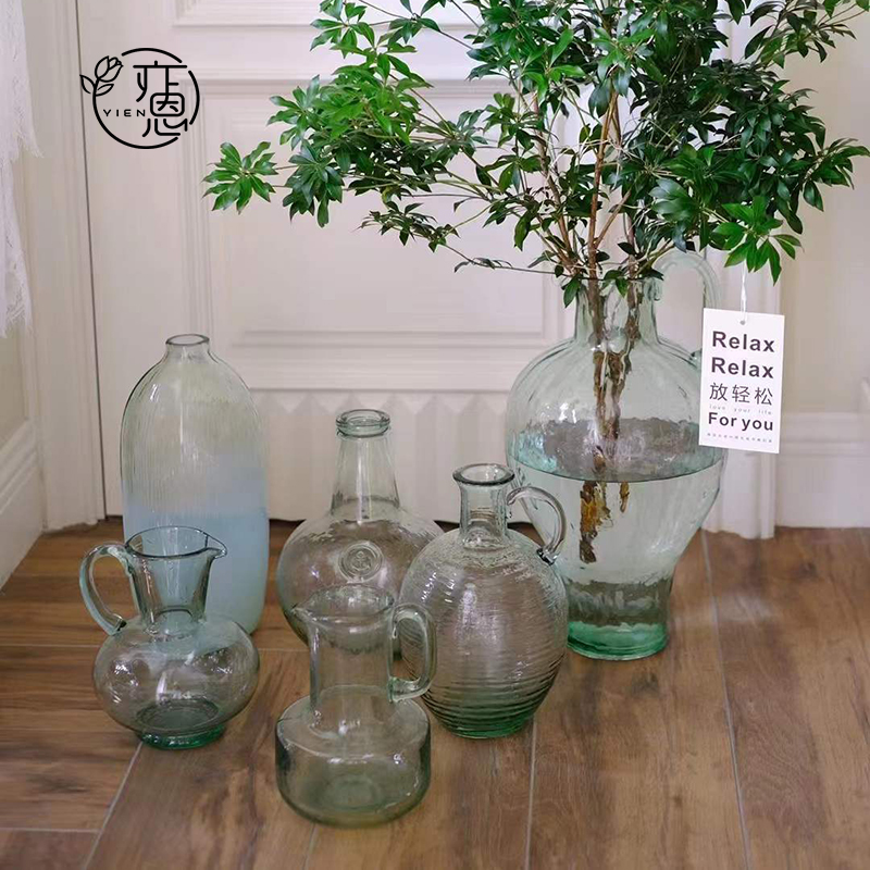 简约客厅玻璃花瓶北欧