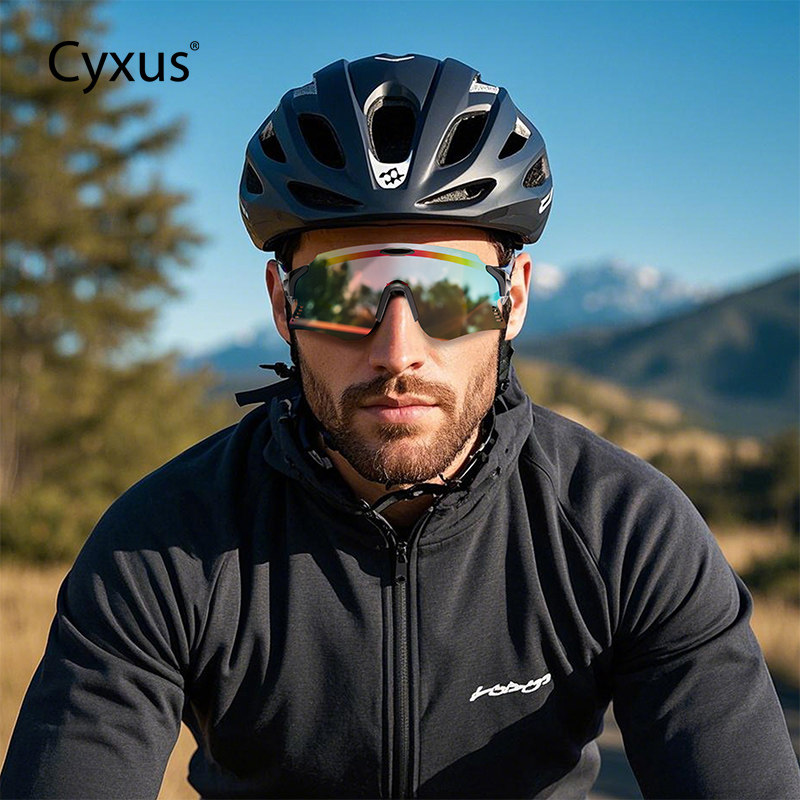 Cyxus骑行眼镜男女款防风沙防紫外线护目镜户外运动登山跑步眼镜
